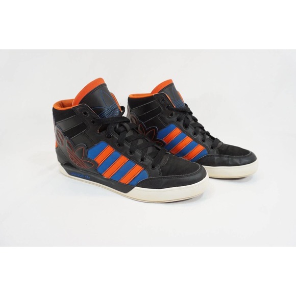 adidas Other - Adidas Hardcourt Hi Big Logo Men's 10 Shoes Black Orange ART G99427 Knicks 2013